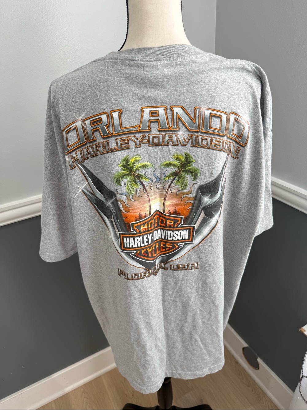Harley Davidson Grey Orlando
Florida T-Shirt Mens SIZE XXL 2021
